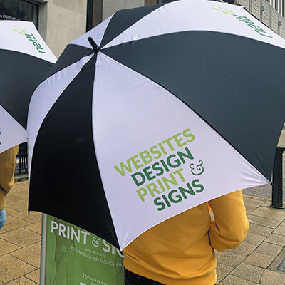 Branded umbrellas