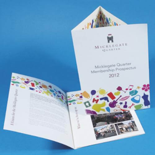 160gsm uncoated folded leaflets